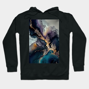 Wild Spirit - Abstract Alcohol Ink Resin Art Hoodie